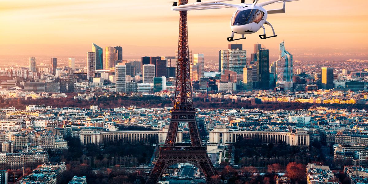 Elicoptere electrice deasupra Parisului