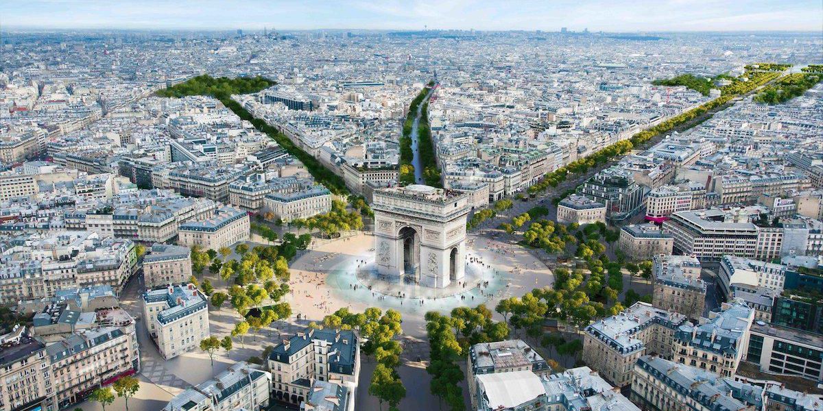 Párizs, Champs-Élysées – újratervezés