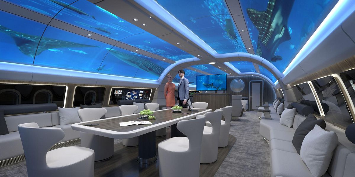 Virtuális koncepció – luxus belső tér távolsági magánrepülőgépekhez