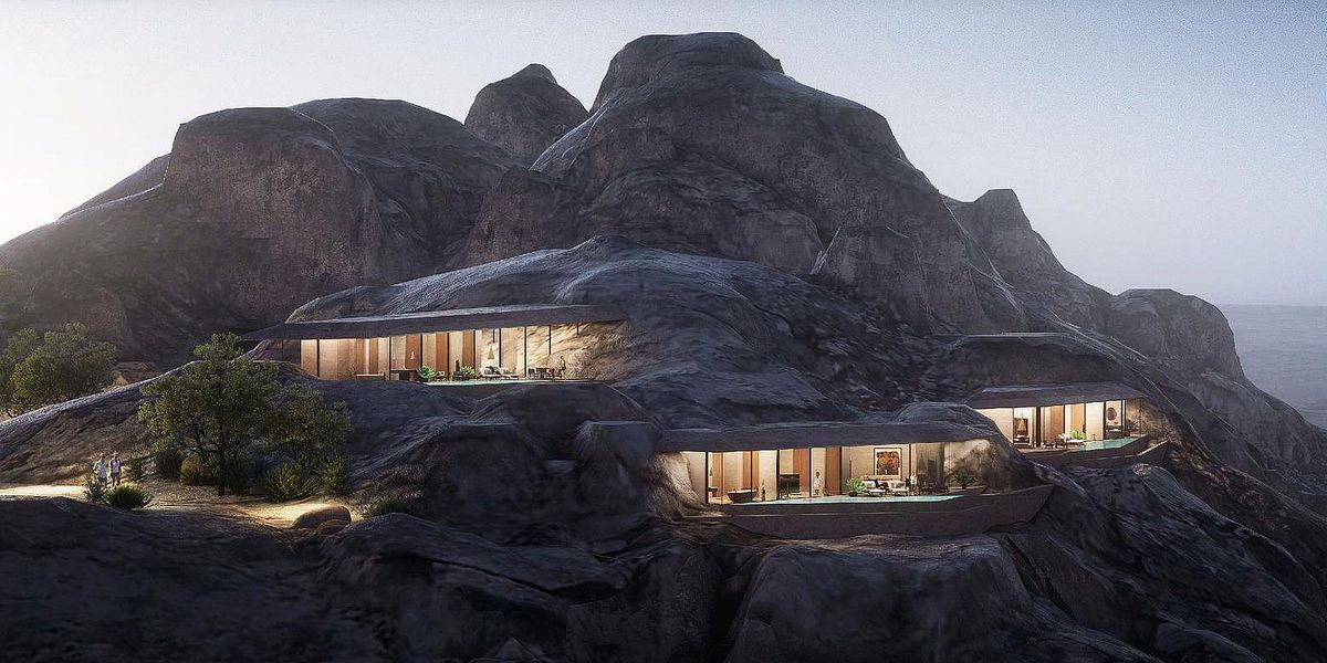 Hotel în stâncă – dezvoltări ecoturistice de anvergură în deșertul din Arabia Saudită