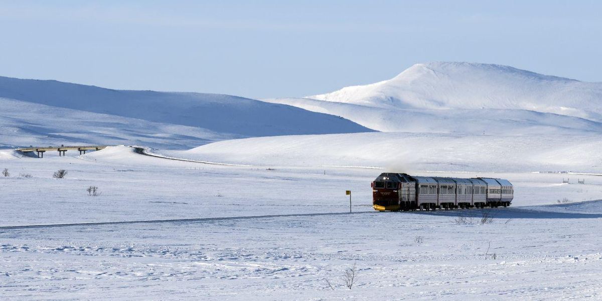 Călătorie cu trenul la cercul polar arctic