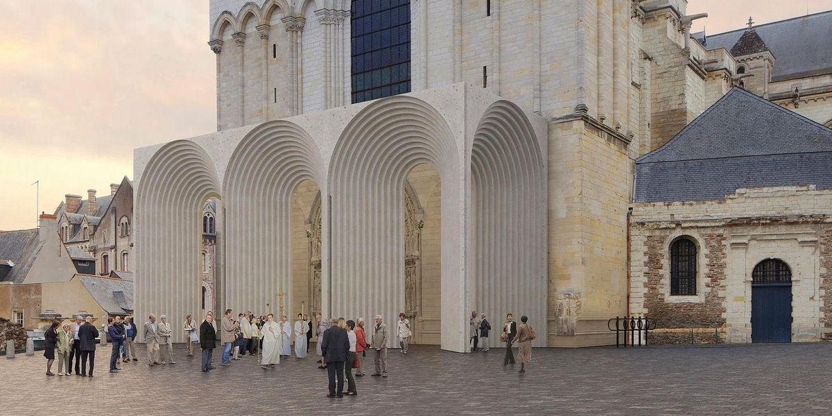 Înainte, în trecut – galerie contemporană pentru catedrala gotică din Angiers