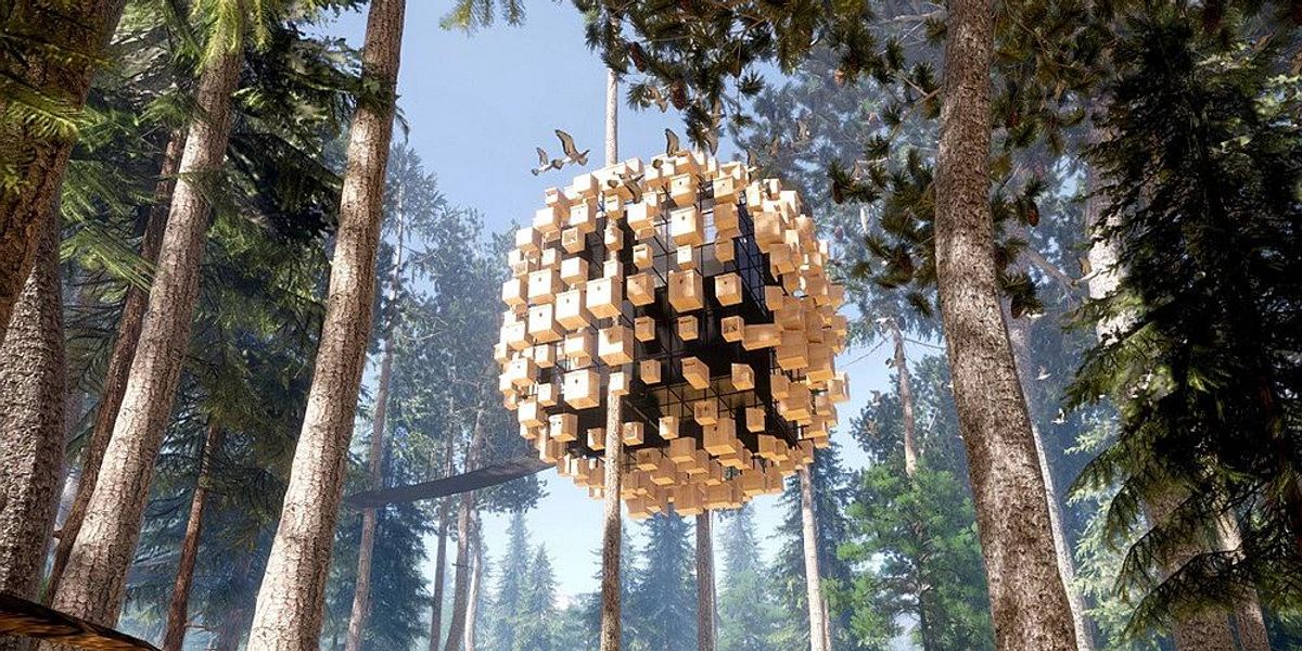 Futurisztikus ökoluxus – 350 madárház borítja a híres Treehotel legújabb erdei kabinját