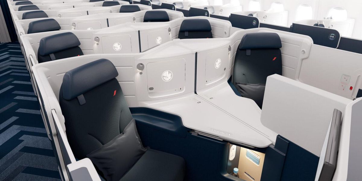 Air France va avea scaune noi complet rabatabile cu uși glisante