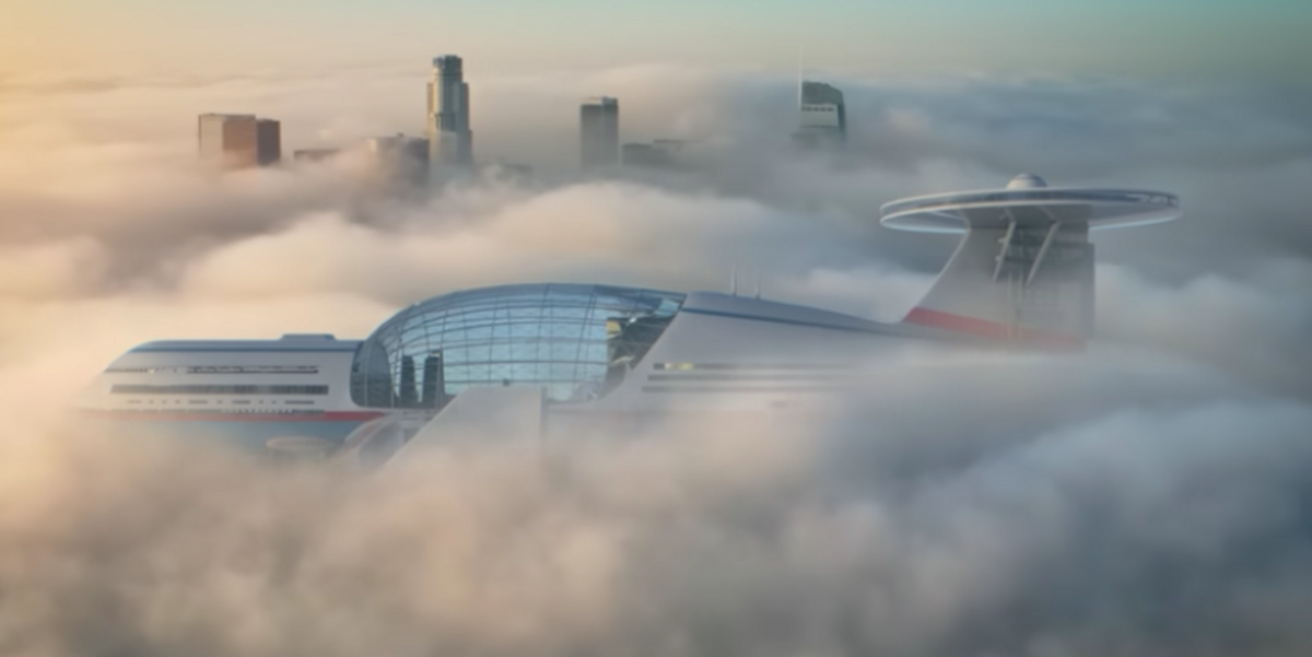 Sohasem szállna le a futurisztikus repülő szálloda