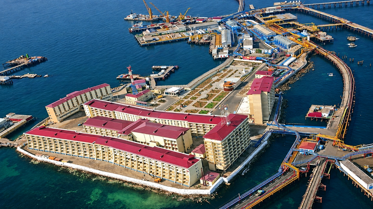 Orașul construit în mijlocul mării, unde au trăit mii de oameni