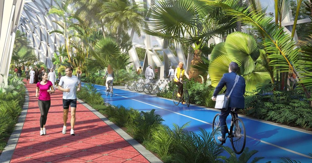 Vajon ezt is megépítik Dubajban? Közel 100 km hosszú, fedett és klimatizált kerékpárutat szeretnének!