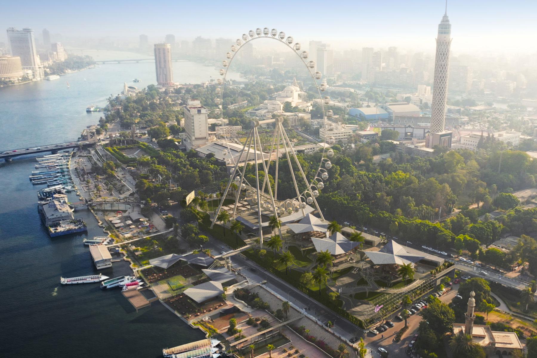 Cairo Eye: a piramisok egy óriáskerékből nézve!